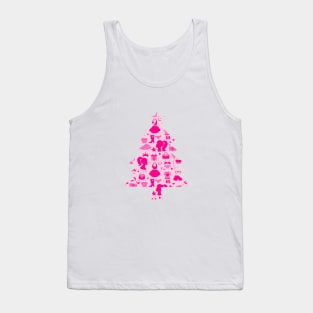 Barbie Pink Christmas Tree Tank Top